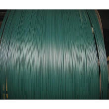 Fio de ferro revestido de PVC com fio verde preto / PVC para produção de malha de arame